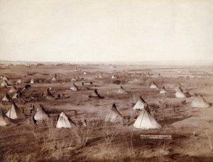 قرية لاكوتا القبلية في عام 1891 بواسطة جون غرابيل بواسطة جون سي جرابيل