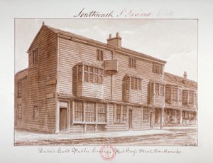 'Duke's Head Public House in Red Cross Street، Southwark'، London، 1828 بواسطة جون شيسيل بكلر