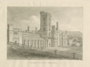 Ilam Hall: sepia drawing بواسطة جون شيسيل بكلر