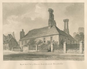 Worcestershire - Droitwich - Staynors Court: رسم بني داكن ، 1833 بواسطة جون شيسيل بكلر