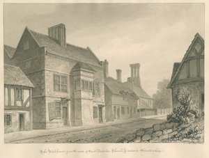 Worcesteshire - Droitwich - Workhouse: رسم بني داكن بواسطة جون شيسيل بكلر