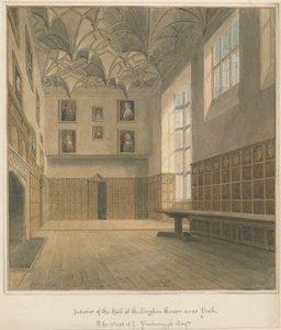 يوركشاير - يورك - Heslington House Interior ، 1818 بواسطة جون شيسيل بكلر