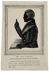 القس جون هـ. بومبي ، 1840 (النقش على الخشب)