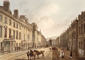 شارع ميلسوم ، من "حمام مصور بسلسلة من المشاهدات" ، نقش بواسطة حانة جون هيل (1770-1850). بقلم ويليام ميللر ، 1805 (أكواتينت) بواسطة جون كلود ناتس