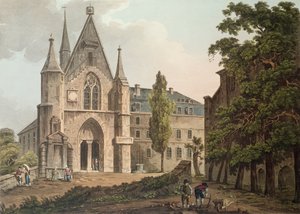 ال كلية دي نافار في باريس ، محفورة بواسطة I. Hill ، 1809 (aquatint) بواسطة جون كلود ناتس