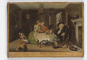 الزوج الهادئ ، طباعة جون جون ، c.1768 (النقش اليدوي)