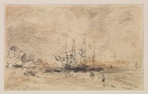 كوليرز على الشاطئ في برايتون ، 14 أكتوبر 1825 بواسطة جون كونستابل
