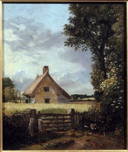 كوخ في حقل قمح. لوحة جون كونستابل (1776-1837) بواسطة جون كونستابل