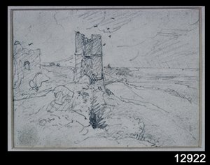 أكواخ على ضفة عالية ، 1834 بواسطة جون كونستابل