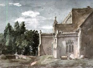 كنيسة بيرجولت الشرقية: view from the East بواسطة جون كونستابل