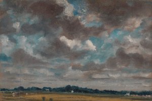 مناظر طبيعية واسعة مع غيوم رمادية ، كاليفورنيا. 1821. بواسطة جون كونستابل