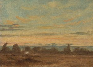 الصيف - المناظر الطبيعية المسائية بواسطة John Constable