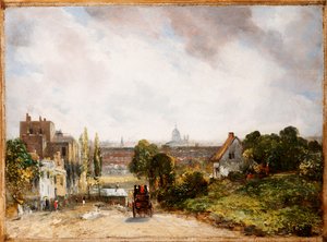 منظر لمدينة لندن من كوخ السير ريتشارد ستيل ، هامبستيد ، c.1832 بواسطة جون كونستابل