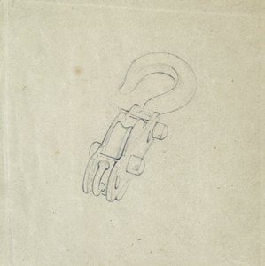 بلوك وخطاف ، حوالي 1835-38 (قلم رصاص على ورق) بواسطة جون كوك بورن