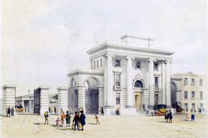 مدخل محطة برمنغهام ، 1838-1839 بواسطة جون كوك بورن