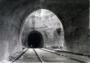 عمود تهوية رائع ، نفق Kilsby ، Northamptonshire ، 1837-38 (قلم وحبر وغسل على ورق) بواسطة جون كوك بورن