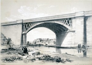 جسر ناش ميل ، بالقرب من Kings Kingsley ، هيرتفوردشاير ، 1839 بواسطة جون كوك بورن
