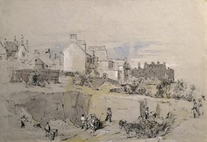 شارع بارك، كامدن تاون، 1836-39 تقريبًا (رسم بالقلم الرصاص) بواسطة جون كوك بورن
