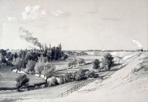 واتفورد إمبانكمنت ، هيرتفوردشاير ، 29 أكتوبر 1837 (قلم وحبر وغسل على ورق) بواسطة جون كوك بورن