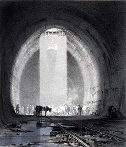 عمود العمل ، نفق كيلسبي ، 8 يوليو 1837 ، نقشه الفنان