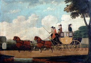 مدرب البريد الملكي ، تشيلمسفورد إلى لندن ، 1799. بواسطة جون كوردري