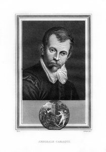 Annibale Carracci ، رسام عصر الباروك الإيطالي ، 1825. بواسطة جون كورنر