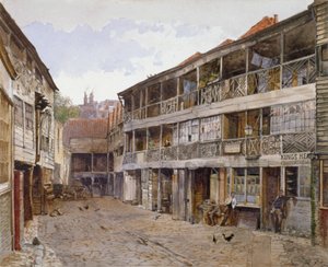 King's Head Inn and King's Head Inn Yard، Borough High Street، Southwark، London، 1879 بواسطة جون كروثر