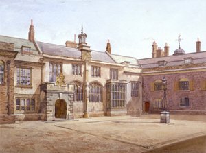 منظر لقاعة Sutton's Pensioners Hall ، شارترهاوس ، لندن ، 1885 بواسطة جون كروثر
