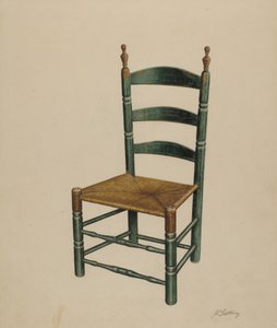 كرسي ظهر سلم ، ج. 1939. بواسطة جون كتنج