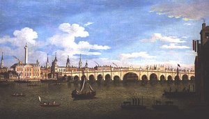 جسر لندن ، حوالي 1820
