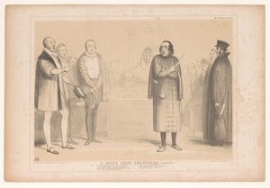 Spotprent التقى Disraeli als Shylock مشهد من Shakspere (Compressed!) (العنوان على الكائن) HB Sketches (عنوان السلسلة على الكائن) بواسطة جون دويل
