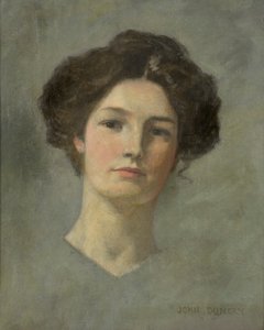 صورة لسيدة ، حوالي عام 1900 (زيت على قماش) بواسطة جون دنكان