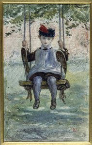 A Boy on a Swing (watercolor) بواسطة جون ايفرت ميليس