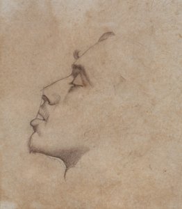 صورة رأس دانتي غابرييل روسيتي (1828-1882) بواسطة جون ايفرت ميليس