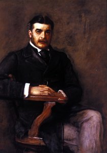السير آرثر سيمور سوليفان (1842-1900). اللوحة بواسطة J. E. Millais. معرض الصور الوطني ، لندن. بواسطة جون ايفرت ميليس