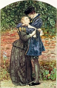 The Huguenot، 1852 (مرحاض ، قلم ، حبر ، غواش على ورق) (انظر أيضًا 19693) بواسطة جون ايفرت ميليس