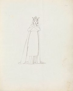 السيدة Siddons as Constance، 1783 (قلم وحبر وغسل على ورق) بواسطة جون فلاكسمان