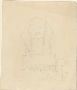 أبو الهول مع شخصيات مستلقية في المقدمة بواسطة جون فلاكسمان