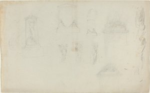 دراسات لنصب تذكاري بواسطة جون فلاكسمان