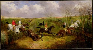 A Steeplechase (oil on canvas) بواسطة جون فريدريك هيرينج الابن