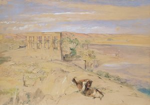 معبد هايثرال في فيلة ، 1850 (مرحاض) بواسطة جون فريدريك لويس