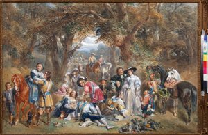 بطل Fete في زمن تشارلز الثاني (1630-1685) - بقلم جون فريدريك تايلر (1802-1889)