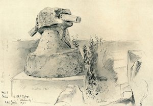 المطحنة اليدوية القديمة في جبل تابور ، 1902. بواسطة جون فوليلوف