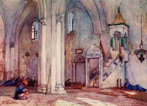 منظر داخلي لمسجد السامرة 1902. بواسطة جون فوليلوف