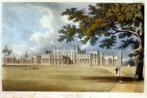 إيتون هول ، مدخل المدخل ، من "مستودع الفنون" التابع لأكرمان ، تم نشره عام 1826 (انظر أيضًا 182261) بواسطة جون جندال