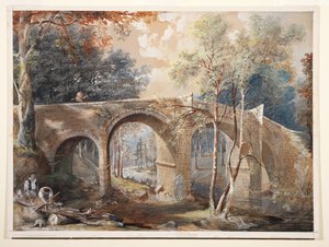 الحطابين بجوار Fingle Bridge، دارتمور بواسطة جون جندال