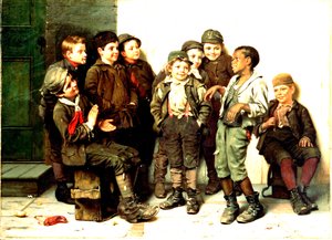 رقص الشارع ، 1883 بواسطة جون جورج براون