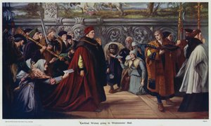 الكاردينال Wolsey ذاهب إلى قاعة وستمنستر بواسطة جون جيلبرت