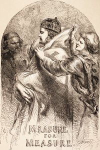 رسم توضيحي لـ Measure for Measure ، من "المكتبة المصورة شكسبير" ، منشور في لندن عام 1890 بواسطة جون جيلبرت