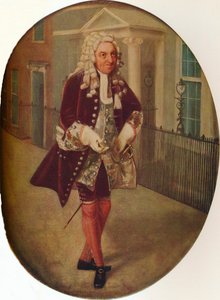 ريتشارد سويت مثل بايز في البروفة لجورج فيليرز ، دوق باكنغهام الثاني ، 1796 بواسطة جون جراهام